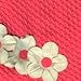 Vintage Swim Caps for Women: Triple Flower Swimcap Hot Pink w/White Flowers