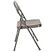 Flash Furniture HERCULES Series Commercial Grade Double Braced Gray Metal Folding Chair