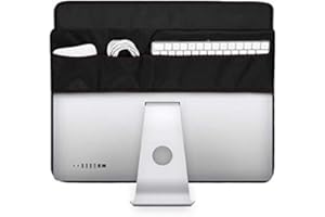 WESAPPINC Monitor Dust Cover, Non-Woven Antistatic PC Computer Monitor Case Screen Display Protector LED/LCD/HD Panel Compati