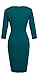 HOMEYEE Women's Celebrity Vintage Square Neck Tunic Bodycon Dress U898