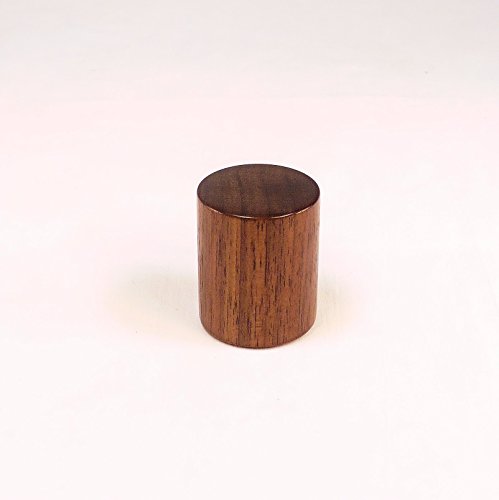 Lamp Finial, Black Walnut, Drum Pattern 7