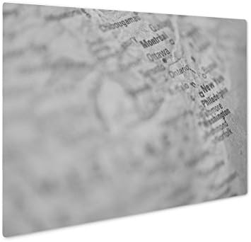 Ashley Giclee Globe, Wall Art Photo Print On Metal Panel, Black &amp; White, 8x10, Floating Frame, AG5645917