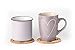 Coasters - Coaster Set - Cork Coasters - Coasters for Drinks - 10 pcs Absorbent Coasters for Man Woman Kids - Beer Glass Wine Cup Hot Cold Drinks - Home Bar Table Cute Funny 4