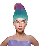 Troll Wig, Tri-Colors Adult HW-281