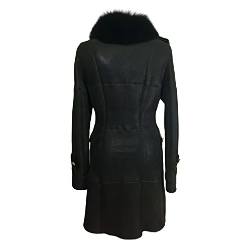 DudeX Women's Suede Sheepskin Lambskin Leather Jacket Designer Winter Fur Coat Buy Online in