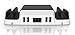 Huntkey USB Charging Station, Multi Port USB Desktop Charging Dock, Desk Charging Stand Organizer for Smartphones Tablets and other USB Enabled Devices, 40W 4 USB Ports 2 Built-in Micro Cables