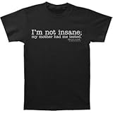 Ripple Junction Big Bang Theory I'm Not Insane Adult T-shirt