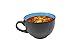 Bruntmor 24 oz Coffee Mugs Set of 4 - Oversized Black Multicolor Coffee Mugs with Handle - Ideal for Coffee, Tea, or Soup - Durable, Microwave and Dishwasher Safe Ceramic Cup for Hot or Cold Beverages
