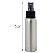 JUVITUS Aluminum Refillable Travel Black Spray Bottle Mister - 2.7 oz (6 Pack) + Travel Bag
