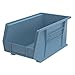 Akro-Mils 30240 AkroBins Plastic Storage Bins, Space-Saving Stackable Bins, Garage Organization Bins, Pantry Organization, Craft Storage, 15-Inch x 8-Inch x 7-Inch, Light Blue, 12-Pack