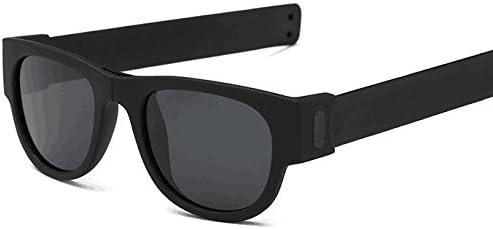 HeeBin 1PC Folding Classic Polarized Sports Sunglasses ( Black)