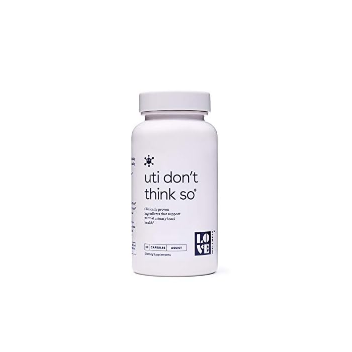 Love Wellness UTI Don’t Think So, 30 Capsules, 36mg of Potent PACs - Cleanse, Protect & Maintain Normal Urinary Tract…