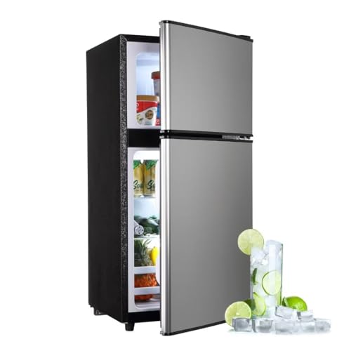 Tymyp FLS-80-SILVER Compact Fridge, Silver