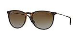 Ray-Ban RB4171 ERIKA 710/T5 54M Havana/Brown Gradient Polarized Sunglasses For Women+ BUNDLE with Designer iWear Complimentary Care Kit