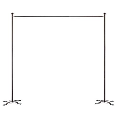 Outdoor Curtain Rod With 2 Posts Antique Bronze Improvements