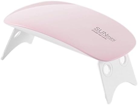 Doffx SUNmini 6W LED UV Nail Dryer Curing Lamp Light Portable for LED UV Gel Nail Polish Nail Art Manicure/Pedicure 2 Timing Setting 45s/60s - Pink