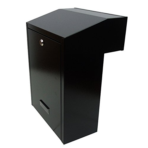 Gate/Railings Post Mail letter Box Rear Retrieval Large Capacity