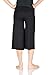 Maternity Lounge wide crop Capri Super soft Yoga Meditation Homewear Comfortable Pants (M, Black)