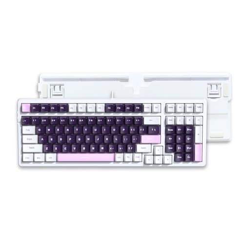 Basaltech 100-Key Mechanical Gaming Keyboard,Brown Switches Keyboards,RGB Backlit,98% Wired Keyboard for Game&Office