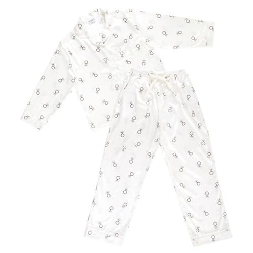 Bella Sleep + Spa Satin Pajamas for Women - 2-Piece Long Sleeve Full Length Lux…