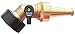 Water Jet Nozzle Solid Brass Sweeper Sprayer for Garden Hose with Heavy-Duty Solid Brass Angle Water Shut-Off Valve