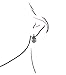 JanKuo Jewelry Rhodium Plated Gray Color Simulated Pearl Marcasite Earrings