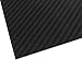 Micro Trader Carbon Fiber Sheet Plain Weave Panel 3K Surface Plate 2002500 0.2inch Black