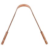 HealthMax (TM) Copper tongue cleaner with copper handle Anti microbial and natural