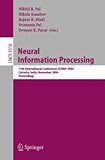 Neural Information Processing : 11th International Conference, Iconip 2004, Calcutta, India, November 22-25, 2004, Proceedings, , 3540239316