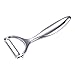 Sunluk Potato Stainless Steel, Kitchen Vegetable Fruit, Wide Swivel Blade and Non Slip Grip, y peeler, Silver