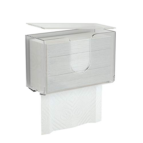 Femeli Acrylic Paper Towel Holder Dispenser for Kitchen Bedroom Toilet-Wall Mounted,Clear