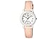 Casio Women's Light Pink Genuine Leather Analog Watch LQ139L-4B2