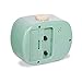 Slash Vintage Retro Old Fashioned Quiet Non-Ticking Sweep Second Hand, Quartz Analog Desk Clock, Battery Operated, Loud Alarm (Dark Sky Blue)