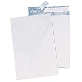 Quality Park Poly Mailer, Redi-Strip, White, 10 x 13, 100 per Box, (46197)