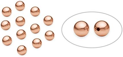 30 Pieces 14K Rose Gold Filled Round Beads 5 mm