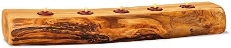 Rustic Log Candle Holder (Red Cedar)