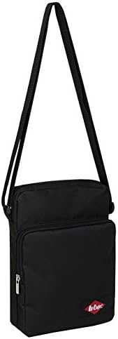 Lee Cooper Gadget Bag Black Shoulder Small Item Bag H:9 x W:6 inches