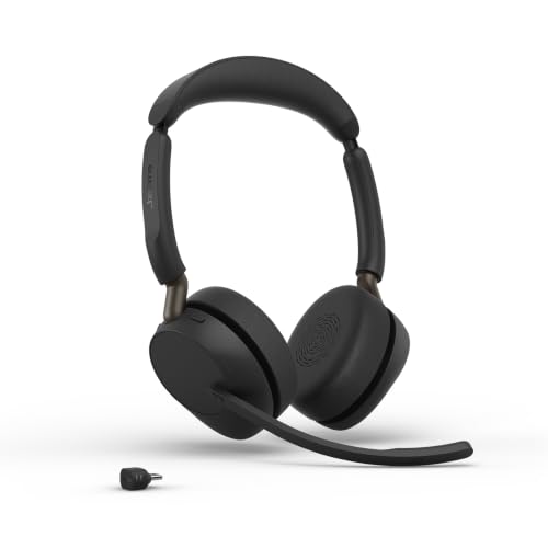 Jabra Evolve3 65 kabelloses Bluetooth-Headset mit Mikrofon, UC, USB-C