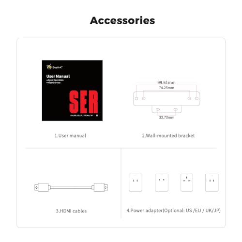 Beelink Mini PC, SER5 AMD Ryzen 5 5500U(7nm, 6C/12T) up to 4.0GHz, Mini Gaming Computer 16GB DDR4 RAM 500GB NVME SSD, Micro PC 4K@60Hz Dual Display, Mini Computer WiFi6/BT5.2/HTPC/W-11 Pro