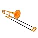 pInstrument Plastic pBone Trombone - Mouthpiece & Carrying Bag - Lightweight Versatile, Comfortable Grip - Bb Authentic Sound for Student & Beginner - kids instruments - ABS Construction - Yellow