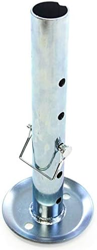 New Drop Leg Sand Foot Pad Jack Insert Standard 2" Trailer Camper Tall Extra Height - Heavy Duty Adjustable 12" - 1pack