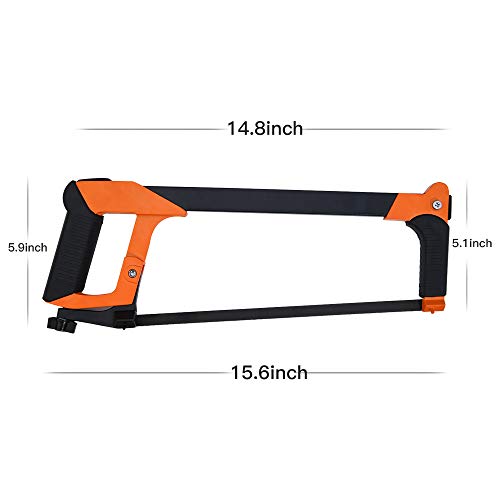Hacksaw,Lightdot Hardware 12—Inch High-Tension Hacksaw Frame