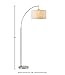 Amazon Brand – Rivet Modern Arc Standing Floor Lamp with Grey Fabric Shade, Bulb Included, 69