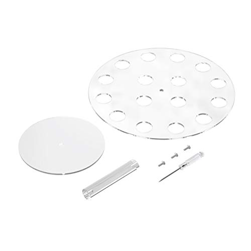Femeli Acrylic Mini Ice Cream Cone Holder Rack for Cotton Candy Waffle Popcorn Sugar Cones,Sushi Hand Roll Stand,16 Holes - Thumbnail 4