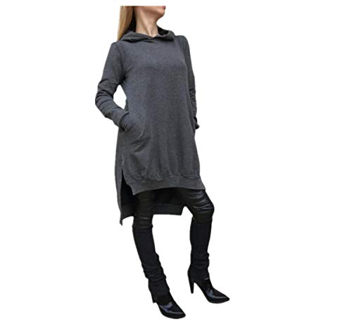 Dressin_Women's Long Sleeve Dressin_Women's Coat Outerwear Blouse Casual Hooded Pullover Hoodie - Thumbnail 4