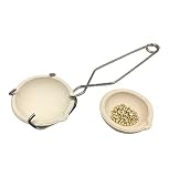 Small Melting Ceramic Crucible Dish Cup Set of 2 Melting Gold Silver Copper With Whip Tongs Handle 2A