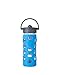 Lifefactory 12-Ounce BPA-Free Glass Water Bottle with Straw Cap and Protective Silicone Sleeve, Ocean