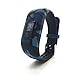 Camouflage Silicone Bracelet Wristband Universal Soft Waterproof Strap Replacement Fitness Bands for Garmin Vivofit3/Vivofit JR/JR2 (Camouflage Blue)
