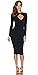 ALAIX Women's Sexy Long Sleeve Deep V Bodycon Bandage Cocktail Dress