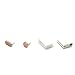 Rose Gold Cute 4in1 Metal Aluminum Skin Hard Earphone Jack & Charger Port Anti Dust Plug Cap + Storages for iPhone 5/5S,iPhone 6,iPhone 6S,iPhone 6 Plus,iPhone 6S Plus,iPad